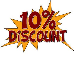 10% discount